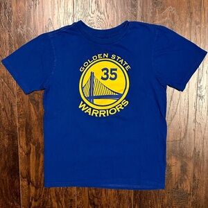 NBA Golden State Warriors Kevin Durant #35 Tee Shirt Jersey Blue